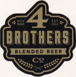 beer sticker from 5-Star Brewing Co ( WI-FOUR-STI-1 )