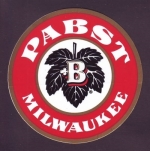 beer sticker from Pabst MKE Brewery (Captain Pabst Pilot House) ( WI-PAB-STI-1 )