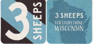 beer coaster from 3rd Sign Brewery ( WI-3SHE-7 )