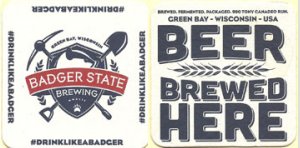 beer coaster from Balsam Lake Brewery & Market ( WI-BADG-9 )