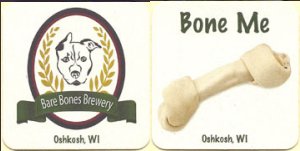 beer coaster from Barkers Island Inn ( WI-BARE-2 )