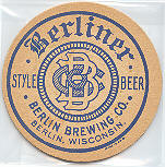 beer coaster from Bevy Brewery & Winery ( WI-BER-1 )