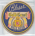 beer coaster from Blessing Beverage Co. (Geo. Blessing Co.) ( WI-BLE-1 )