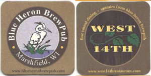 beer coaster from Blumer Brewing Corp. ( WI-BLUE-1 )