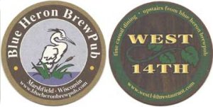 beer coaster from Blumer Brewing Corp. ( WI-BLUE-2 )