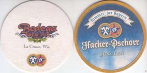 beer coaster from Bodihow Brewing Co. ( WI-BODG-2 )