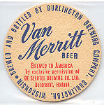 beer coaster from Calumet Brewing Co. ( WI-BUR-5 )