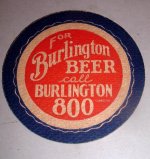 beer coaster from Calumet Brewing Co. ( WI-BUR-9 )