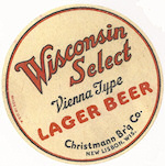 beer coaster from Citizens Brewing Co. ( WI-CHR-4 )