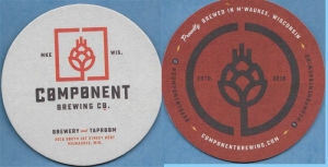 beer coaster from Cool City Brewing Co. ( WI-COMP-1 )