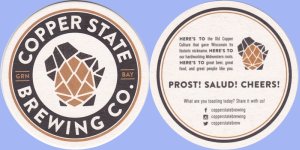 beer coaster from Copper Turtle Brewery & Taverne, The ( WI-COPP-1 )