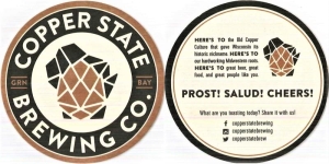 beer coaster from Copper Turtle Brewery & Taverne, The ( WI-COPP-2 )