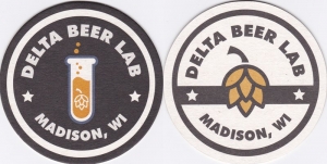 beer coaster from Denmark Brewing ( WI-DELT-1 )