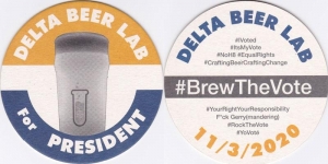 beer coaster from Denmark Brewing ( WI-DELT-3 )