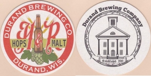 beer coaster from E. Klinkert Brewing Co. ( WI-DURA-1 )