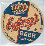 beer coaster from Explorium Brewpub ( WI-EUL-3 )