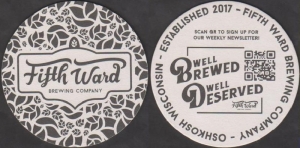 beer coaster from Figi (J. Figi) Brewing co. ( WI-FIFT-5 )