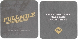 beer coaster from Funk Factory Geuzeria ( WI-FULL-1 )