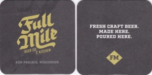 beer coaster from Funk Factory Geuzeria ( WI-FULL-2 )