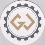 beer coaster from Grafton Brewing Co. Blessing Beverage Co.) ( WI-GOOW-1 )