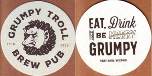 beer coaster from Gutsch Brewing (Products) Co. ( WI-GRUM-12 )