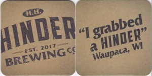 beer coaster from Hacienda Beer Co ( WI-HHHI-1 )