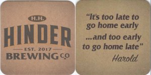 beer coaster from Hacienda Beer Co ( WI-HHHI-2 )