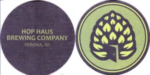 beer coaster from Hop Yard Ale Works ( WI-HOPH-1 )