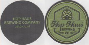 beer coaster from Hop Yard Ale Works ( WI-HOPH-2 )