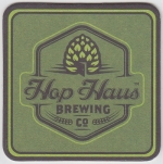 beer coaster from Hop Yard Ale Works ( WI-HOPH-4 )