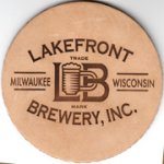 beer coaster from Layman Brewing ( WI-LAKE-4 )