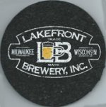 beer coaster from Layman Brewing ( WI-LAKE-9 )