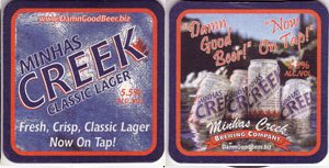 beer coaster from Minocqua Brewing Co. ( WI-MINH-3 )