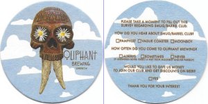 beer coaster from Ombibulous Brewing Co. ( WI-OLIP-2 )