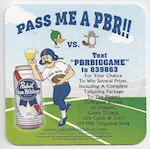 beer coaster from Pabst Brewing Co. (Phillip Best, Premier-Pabst) ( WI-PAB-165 )