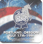 beer coaster from Pabst Brewing Co. (Phillip Best, Premier-Pabst) ( WI-PAB-201 )