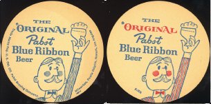 beer coaster from Pabst Brewing Co. (Phillip Best, Premier-Pabst) ( WI-PAB-45 )