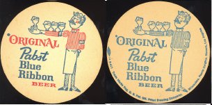 beer coaster from Pabst Brewing Co. (Phillip Best, Premier-Pabst) ( WI-PAB-72 )