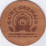 beer coaster from Sand Creek Brewing Co. ( WI-SAIN-1 )