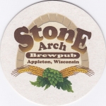 beer coaster from Stonefly Brewing Co. ( WI-STON-5 )