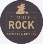 beer coaster from Turtle Stack Brewery   ( WI-TUMB-3 )