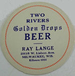 beer coaster from Tyranena Brewing Co. ( WI-TWO-9 )