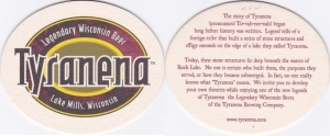 beer coaster from Unassigned Wisconsin ( WI-TYRA-2 )