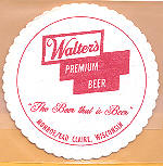 beer coaster from Walter Bros. Brewing Co. ( WI-WALE-9 )