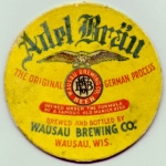 beer coaster from Weber (G. Weber) Brewing Co. ( WI-WAU-8 )