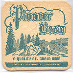 beer coaster from Weber (William), Grafton Brewery ( WI-WEBT-1 )